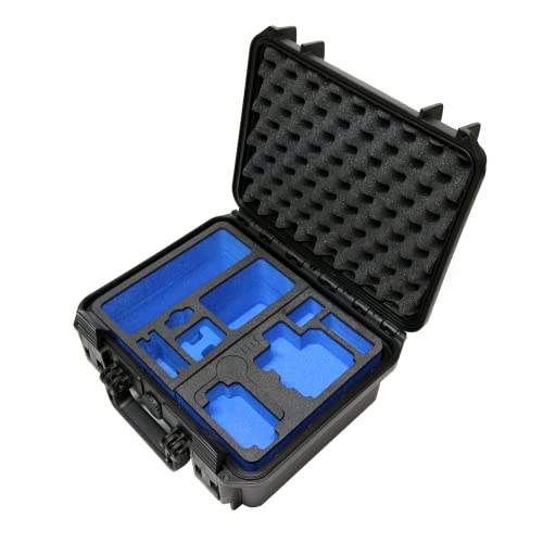 TOMcase Mallette Professionnelle pour 2 pcs GoPro Hero Modèle 7 à 13 avec Beaucoup d'espace pour l'équipement et Les Accessoires - boîte étanche pour l'extérieur...