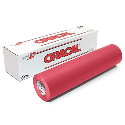 Vinyle Oracal 631 rouge dahlia rouleau de 12x6 pouces pour la découpe
