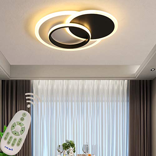Plafonnier LED télécommande dimmable pour chambre et salon moderne