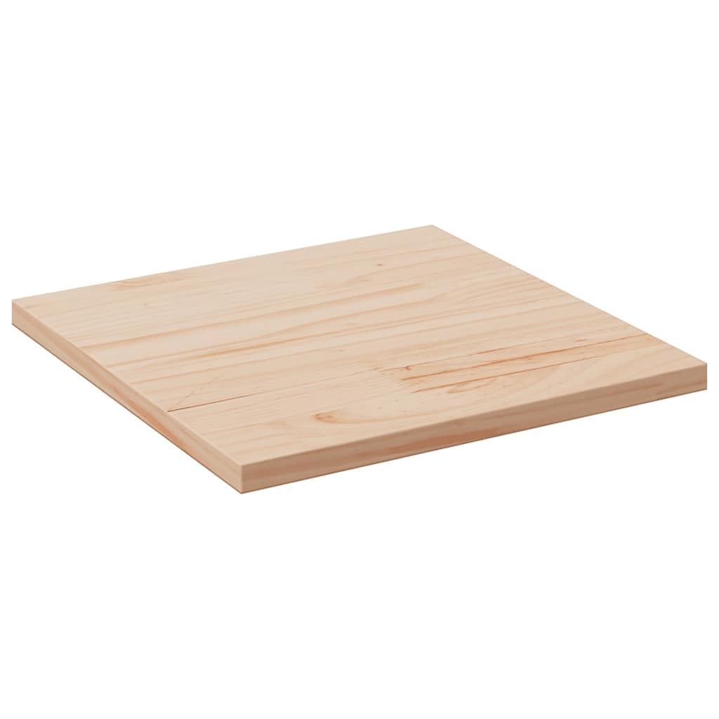 Dessus de table 50x50x1,7 cm carré bois de pin massif
