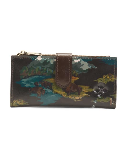 Image of Patricia Nash Womens Nazari Wallet Montana Prairie Skies One Size
