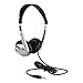 Egghead Stereo School Headphone with Leatherette Ear Cushion, Black, EGG-IAG-1008-SO