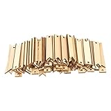 100pcs Wooden Tags Nature Color Wood Decor Card Crafts Unfinished Wooden Slices with Holes