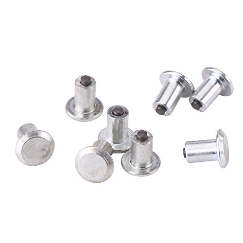 KIMISS Steel + Tungsten Steel 100pcs 9mm/0.35" Wheel Tyre Stud Screws Snow Ice Dirt Mud Non-Slip Wheel Screw for Car Truck SUV ATV,Motorcycle, Bicycle,Shoe