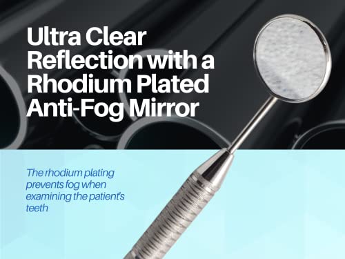 Dental Examination Set Mirror Probe Tweezers With Slip Resistant Surface | Dental Tools Dental Pick Oral Care Kit & Pet Oral Care Use | Stainless Steel Dental Hygiene Kit Set Artman Brand #TOP1