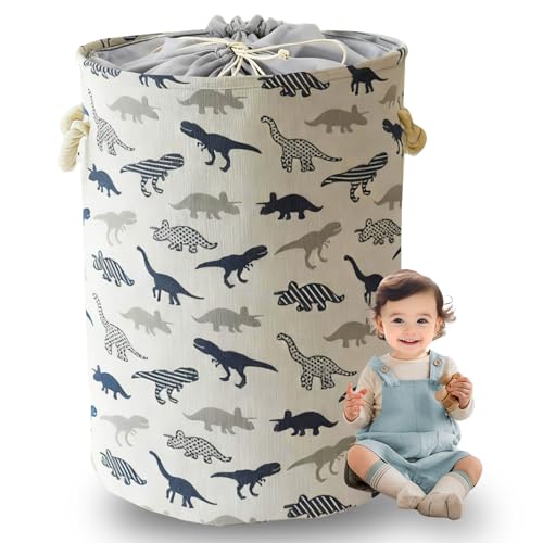 Catálogo para Comprar On-line Cesto de ropa sucia para bebe más recomendados. 46 JMHRJKL Cesto Ropa Sucia Cesta Ropa Sucia Bebe, Cesta de Juguetes Cesto Colada con Asa, gran capacidad, plegable, apta para la habitación del bebé, el dormitorio o el baño