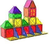 ZENFOLT Magnetic Blocks, Creative Magnetic Tiles Building Blocks Toys Set, 40 PCS Magnet Tiles STEM Preschool Educational Construction Kit for Preschool Toddlers, Kids, Girls, Boys