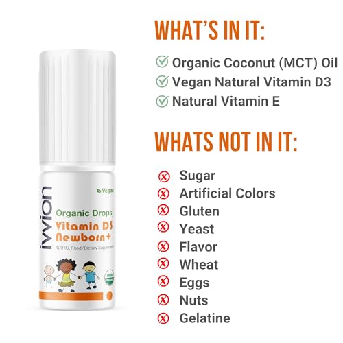 Ivvion Organic Vegan Vitamin D3 Drops