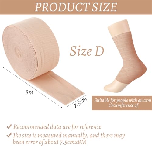 tubular bandage stockinette tubing compression bandages size d elastic tubing bandage gauze roll for arm leg knee cast plaster 30 inches x 26 feet