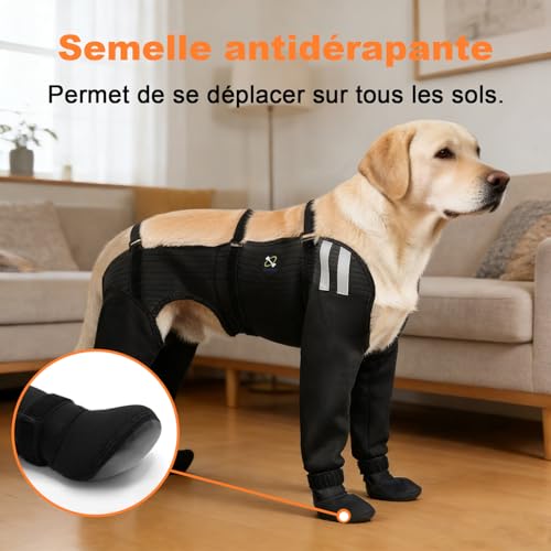 Chaussettes Imperméables Chien empêchant le léchage des blessures COODEO L - 7