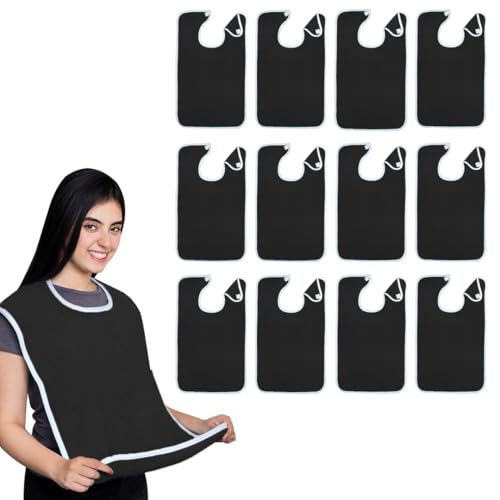 Avalon terry cloth adult bibs for eating