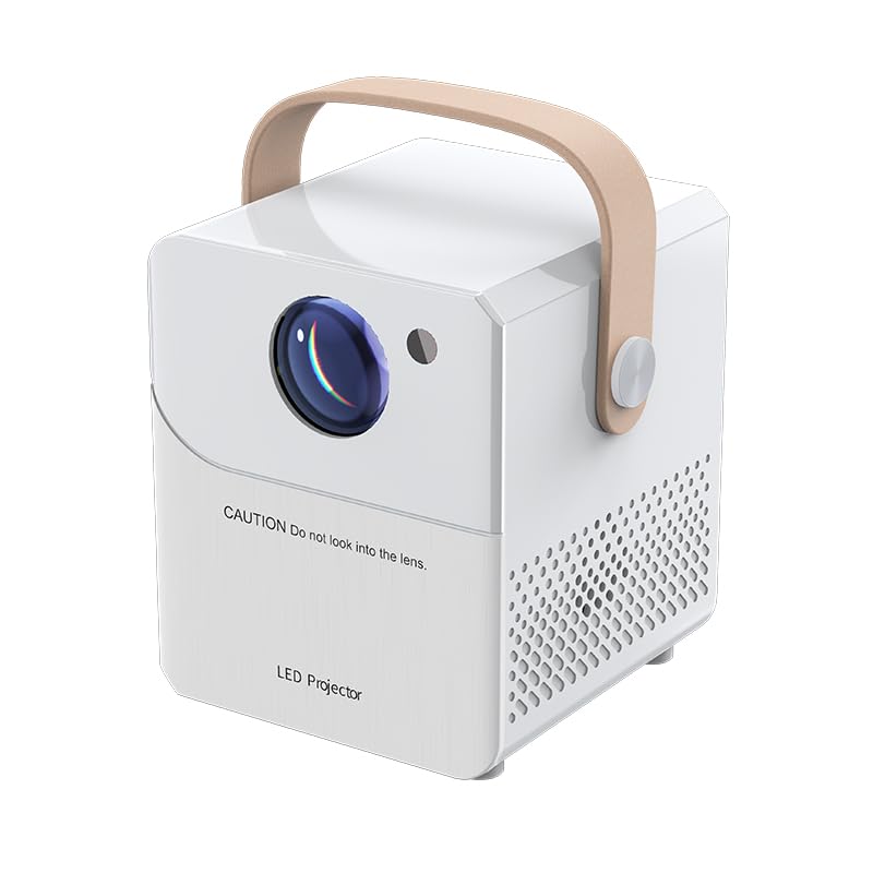 Image of Technoview CY303PRO Smart WiFi Projector, 720P Ful HD, 4K Input Support, Android 9.0, Auto Focus, Auto Keystone, 130 ANSI Brightness, WiFi 6, 3W Speaker, Bluetooth 5.0, USB, HDMI, AUX (White)