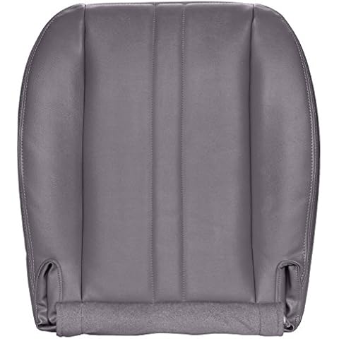 The Seat Shop Work Van Driver or Passenger Bottom Replacement Seat Cover - Medium Dark Pewter II (Gray) Vinyl (Compatible with 2003-2021 Chevrolet Express and GMC Savana) Cover