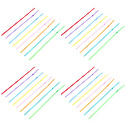 Pitillos plásticos flexibles multicolores 500 piezas miniatura 1