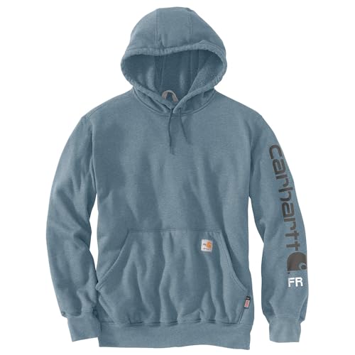 Image of Carhartt Men's Big & Tall Rain Defender Paxton Heavyweight Hooded Sweatshirt