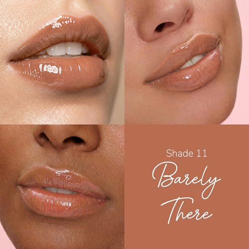 Image of MILA BEAUTE Gloss Girl Lip Gloss|Enriched With Mango Seed Butter & Hyaluronic Acid |Light Weight & Non-Sticky Formula|Gives Fuller-Lip Effect & Extra Hydration | High Shine Finish-Barely There, 2.8 Ml