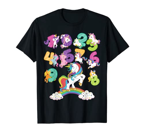 Costume mignon pour enfants avec chiffres heureux pour la fête des mathématiques T-Shirt