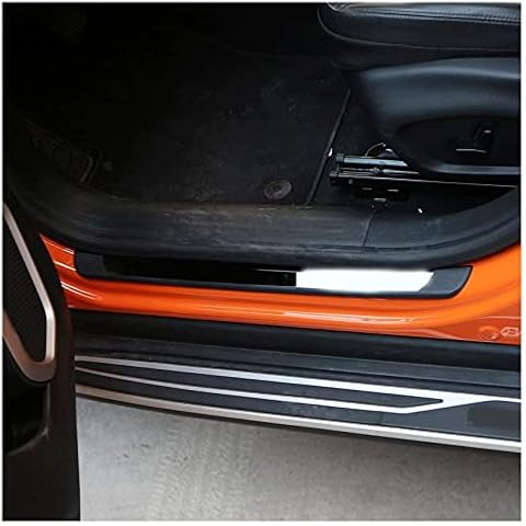 LIUTA For Jeep Renegade 2015-2020 Car Door Sill Protectors Strips Set Stainless Steel Cover