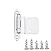 AmazonBasics 3/8" Inset Hinge, 1 Pair, Polished Chrome, 10-Pack