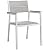 lm Modway Maine 7 Piece Outdoor Patio Dining Set, White Light Gray