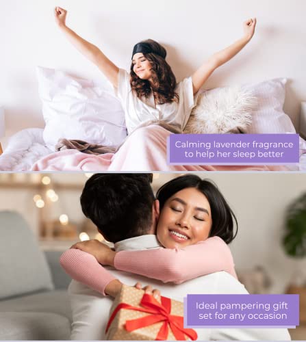 Love & Pamper Sleep Well Original Pamper Gifts for Women, Relaxation Spa Set, Lavender Essential Massage Oil, Himalayan Bath Salt, Candle and Soap, Memorable Gift of Aromatherapy - Image 4