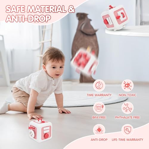 Image of Toys for 1 Year Old Boy Girl, Montessori Busy Board Busy Cube, Travel Toys for Toddlers 1-3, 1 Year Old Girl Boy Gifts, Easter Basket Stuffers for Toddler