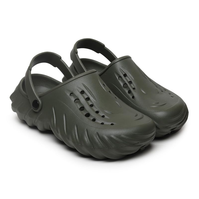 Image of JUSAN Men's Lightweight Comfort Clogs | Soft Cushion Slip-On Garden & Beach Clogs for Men | Breathable Waterproof Sandals with Non-Slip Sole | Casual Outdoor Summer Footwear for Men