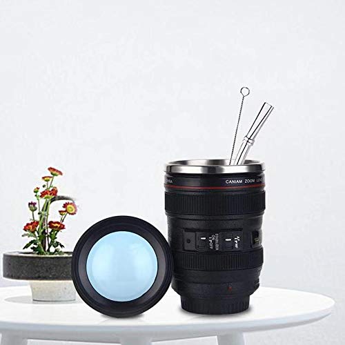 Buy Minisoo Camera Lens Coffee Mug 12.5oz, With Stainless Steel Filter