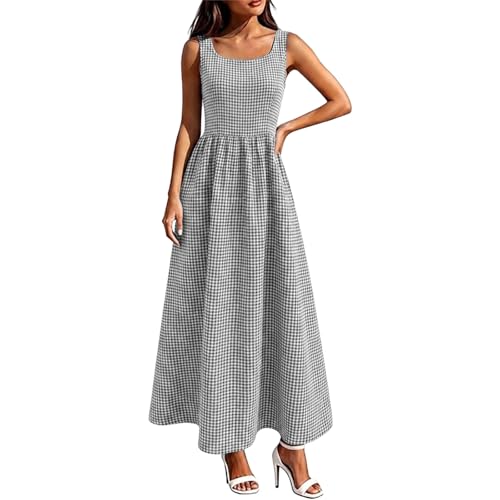 Robe ete femme longue legere et evasive avec bretelles spaghetti taille mi haute