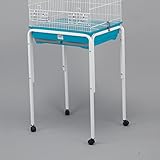 Fuß für Vogelkäfig, 46 x 35 x 76 cm, erleichtert den Transport des Käfigs, kompatibel mit den Modellen Ibis, Chenoa und Agora – aus Metall – Alamber