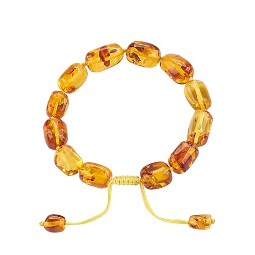 Baltic Amber raw Bracelet Gift Set -100% Certified and Authentic Premium Quality Raw Baltic Amber-True amber stone bead