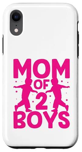 Mom Of Two Boys ̓ Ƒq ̌t X}zP[X iPhone XR p