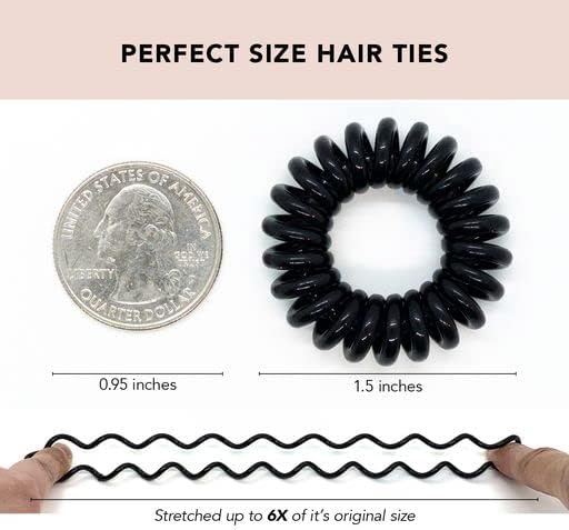 Miniatura 6 de Kitsch Rodillo facial de elevación y rodillo de hielo, y lazos para el cabello en espiral para mujeres con descuento