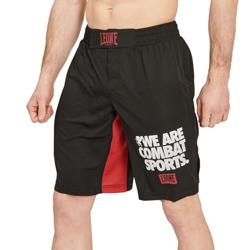 LEONE 1947 Pantalones Cortos de MMA de Corte Regular para Hombre, Negro -, Small - imagen 2