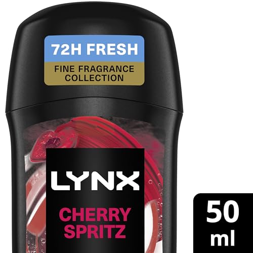 Lynx Fine Fragrance Collection Cherry Spritz Premium Deodorant Stick for 72 hour odour protection, infused with a cherry, red apple & amber scent 50 ml - Image 2
