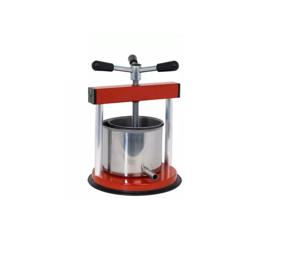 Torchietto Stringi Spremi Industruale in acciaio inox D.12 cm, capacità 2,5 LitrI premitutto per alimenti Limone Limoncello Amalfi Mirto melanzane liquore vino frutta