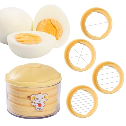Découpe-Oeufs Dur - Trancheur Multifonction pour Œufs Mimosa,Hachoir de Précision Râpe Résistante de Cuisine Manuel pour Tomates Cerises Fromage Oignon...