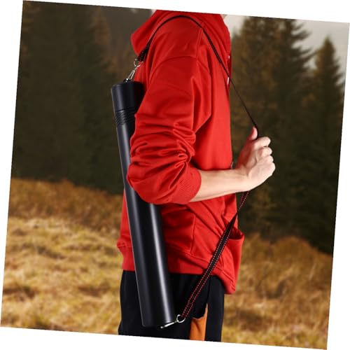 Bolsa telescópica para flechas de plástico negro con soporte desmontable para accesorios 4