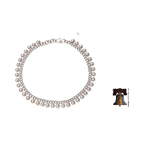Novica Handmade .925 Sterling Silver Anklet Balinese 925 With Round Charms Chain Indonesia 'Moonlit Path' #TOP2