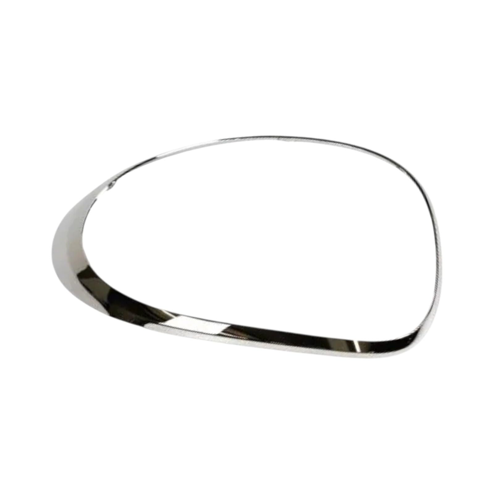 Cornice Cromata Lucida Fanale Posteriore per 500L - Compatibile, Non originale (Sinistra - Lato Guida)