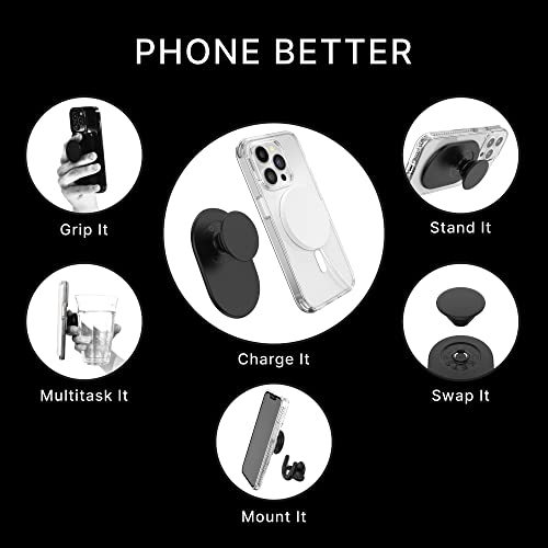 PopSockets PopGrip para MagSafe: Aderência e suporte para telefones e capas, remoção e reposicioname