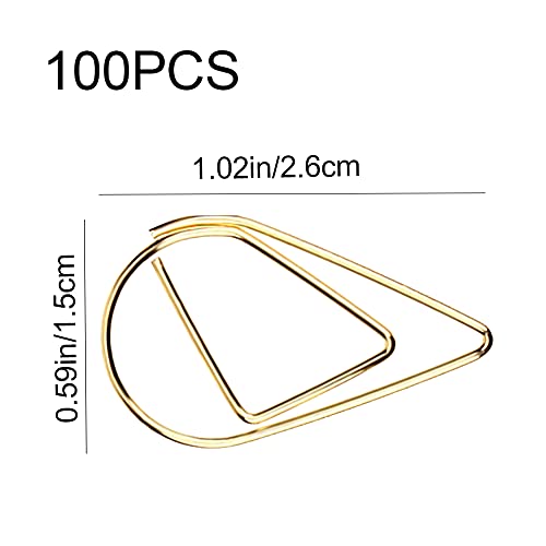 100 graffette in acciaio inossidabile dorate a