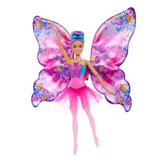 Barbie Fantasia Boneca Bailarina Borboleta para crianças a partir de 3 anos