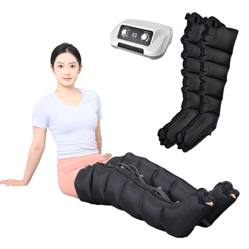 LBJDJYB Máquina de Presoterapia Profesional para Casa con 6 Cavidades - Masajeador de Piernas y Pies por Compresión de Aire, Ideal para Linfedema, Piernas Cansadas, Varices y Circulación