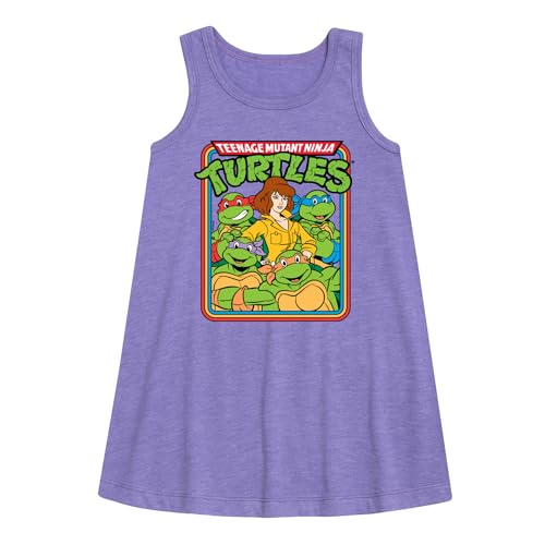 HYBRID APPAREL - Teenage Mutant Ninja Turtles - Retro Group April - Toddler & Youth Girls A-line Dress