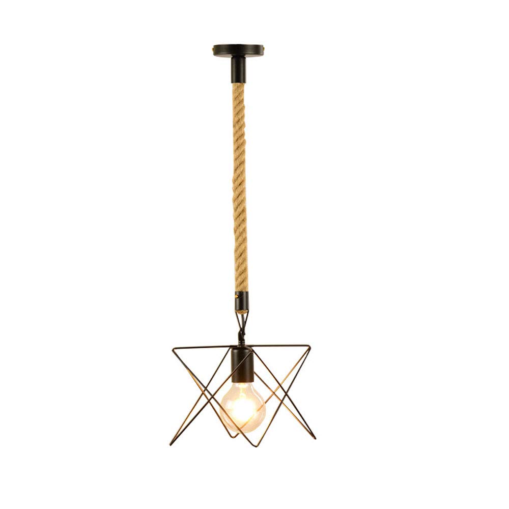 Lámpara colgante triangular de estilo industrial retro para iluminar salones modernos 8
