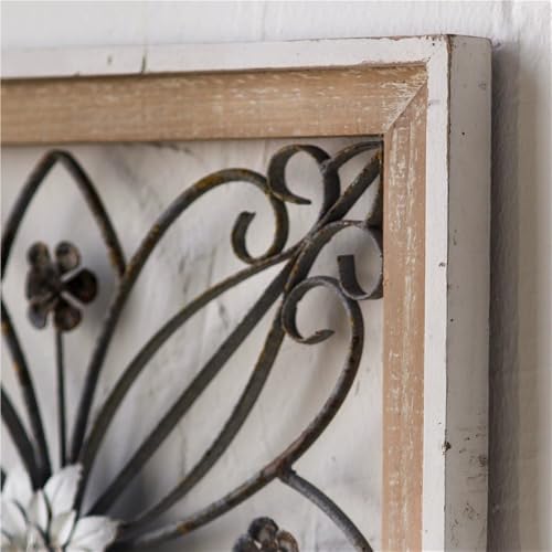 Tableau Fleuri Bois et Métal : Solution Déco pour Murs Vides et Blancs