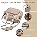 UIDMEN Personalized Diaper Bag Tote, Embroidery Name Baby Bag, Maternity Travel Bag with Changing Pad and Pacifier Case, Hospital Bag for Women Labor Delivery, For Mother's Day, Birthday, Baby Shower