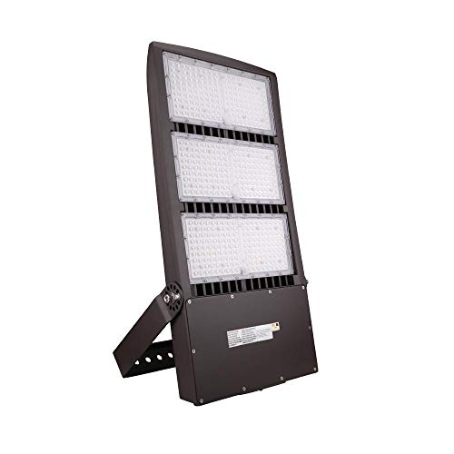 LEDMyplace 450W Flood Lights Outdoor led Lights Waterproof Dusk to Dawn Yoke Mounted, 5700K Natural Daylight, 60750 Lumens, Waterproof Commercial Outside Lights for House,Yard, Garage, Garden, Patio