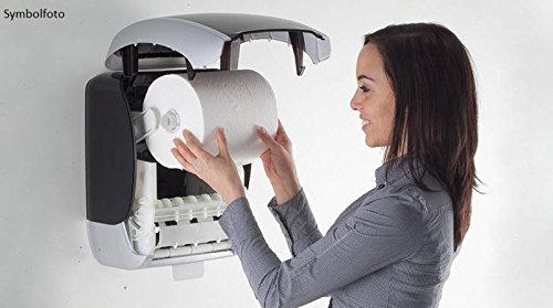 Metzger COSMOS zamykany dozownik ręczników papierowych z tworzywa sztucznego ABS w kolorze białym